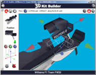 3D Kit Builder (Williams FW28) screenshot